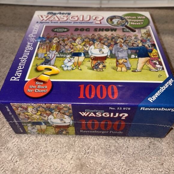 Mystery Wasgij Puzzle Dog Show Ravensburger 1000 Piece Jigsaw RARE SEALED New - Picture 3 of 5